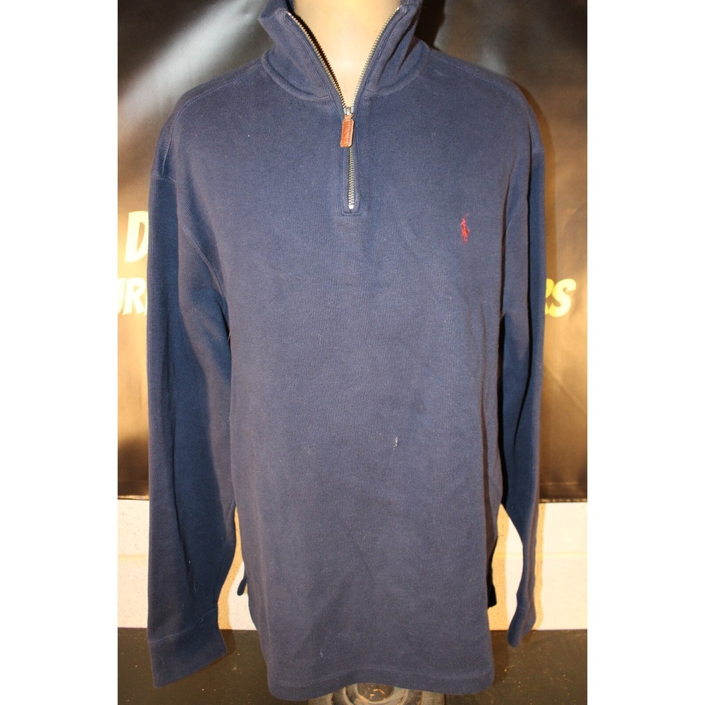 Polo Ralph Lauren Cotton Pullover Navy Size XL